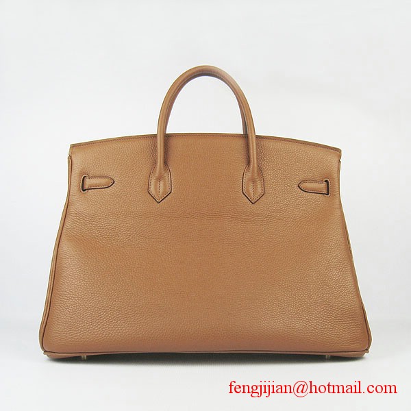 Hermes Birkin 40cm Togo Bag Light Coffee 6099